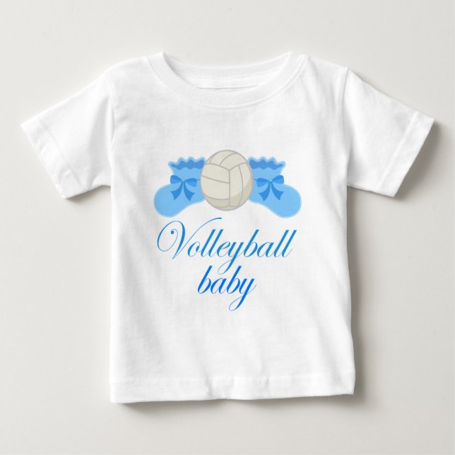 T-shirt Pour Bébé Bébé de volleyball (Devant)