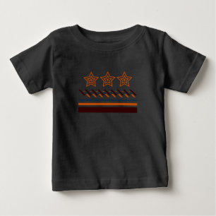 T-shirt Pour Bébé Bébé d'été trois bandes étoilées