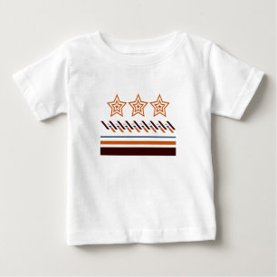 T-shirt Pour Bébé Bébé d'été trois étoiles - Grandes étoiles