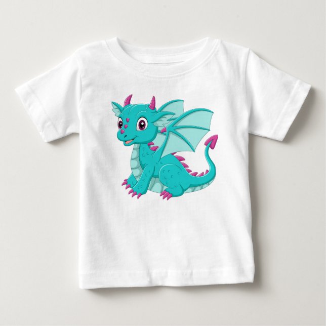 T-shirt Pour Bébé bébé dragon (Devant)