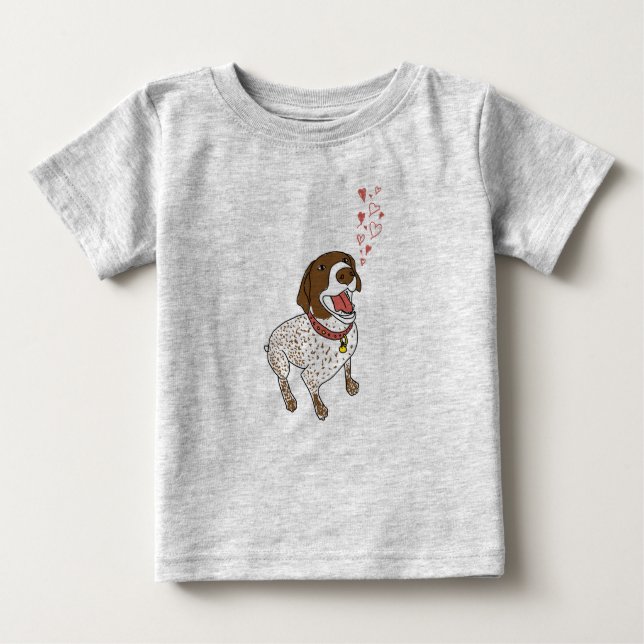 T-shirt Pour Bébé Bébé du coeur du SPG Romper (Devant)