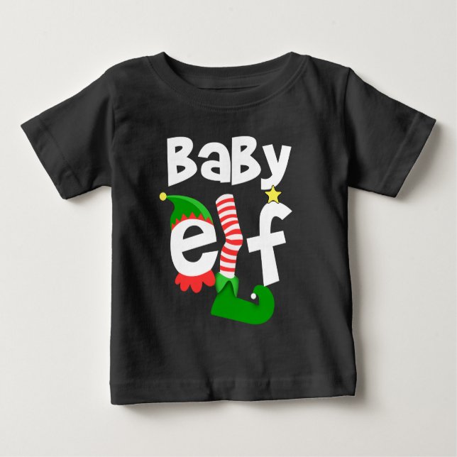T-shirt Pour Bébé Bébé Elf (Devant)