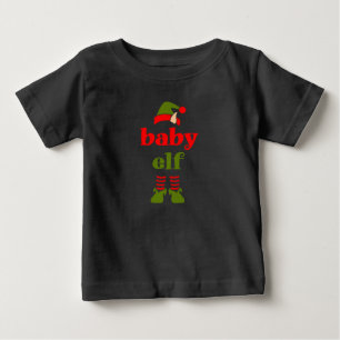 T-SHIRT POUR BÉBÉ BÉBÉ ELF CHRISTMAS T-SHIRT