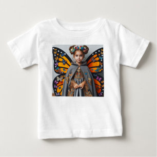 T-shirt Pour Bébé Bébé en costume de papillon Happy Halloween en jer