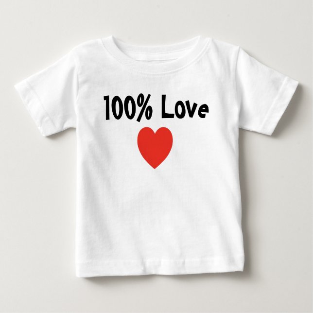 T-shirt Pour Bébé Bébé et enfants : 100% Amour- T-shirt bébé (Devant)