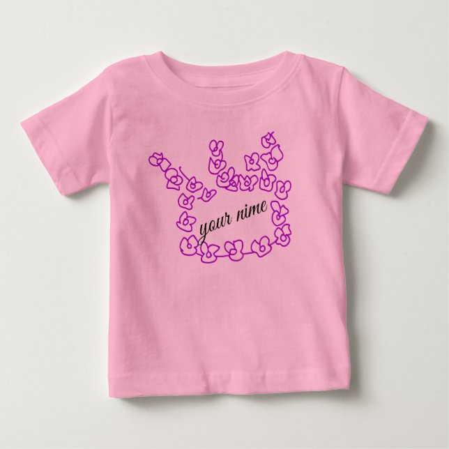 T-shirt Pour Bébé bébé fille  (Devant)