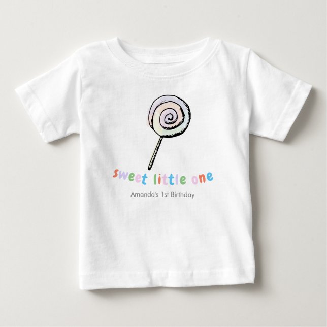 T-shirt Pour Bébé Bébé Fille Enfants Petit Douce Personnalisée (Devant)