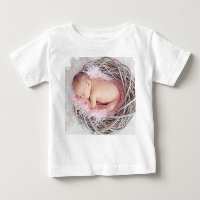 T-shirt Pour Bébé Bébé, Fille, Nouveau-né (Devant)