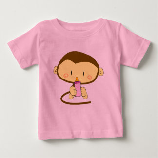 T-shirt Pour Bébé Bébé Fille Singe