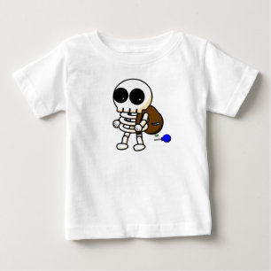 T-shirt Pour Bébé Bébé frais de squelette de Halloween