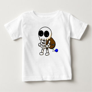 T-shirt Pour Bébé Bébé frais de squelette de Halloween