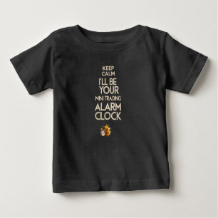 T-SHIRT POUR BÉBÉ BÉBÉ FUNNY ALARM TRADING HORLOGE