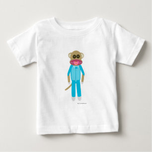 T-shirt Pour Bébé Bébé Garçon Sock Singe