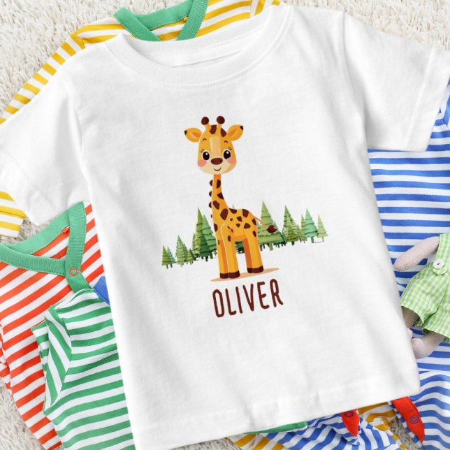 T-shirt Pour Bébé Bébé girafe mignon (Créateur téléchargé)