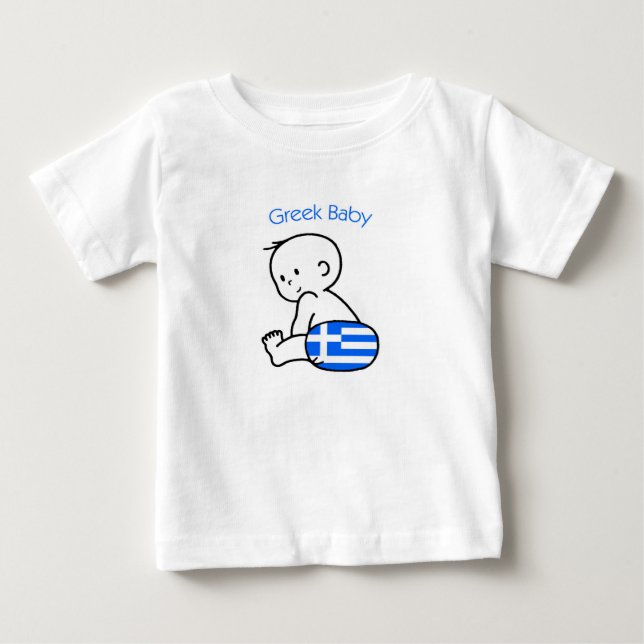 T-shirt Pour Bébé Bébé grec (Devant)