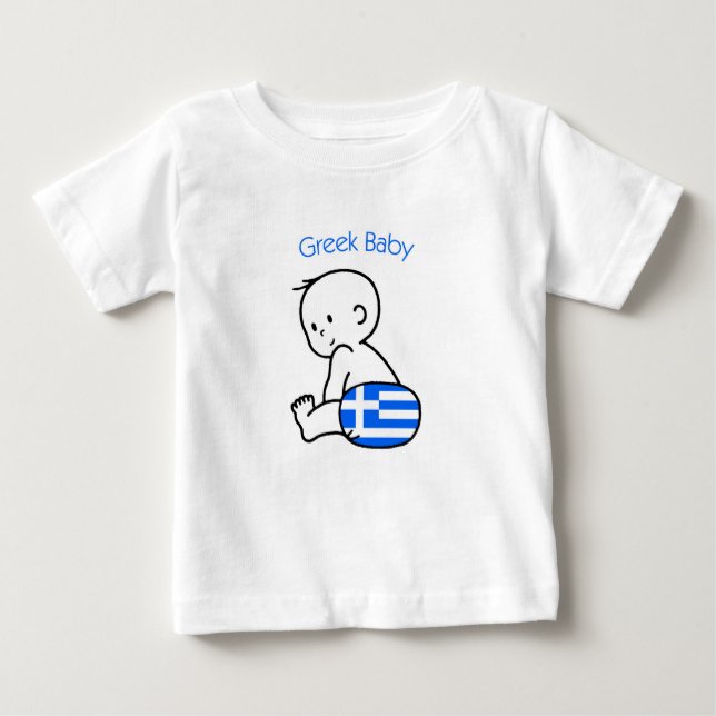 T-shirt Pour Bébé Bébé grec (Devant)