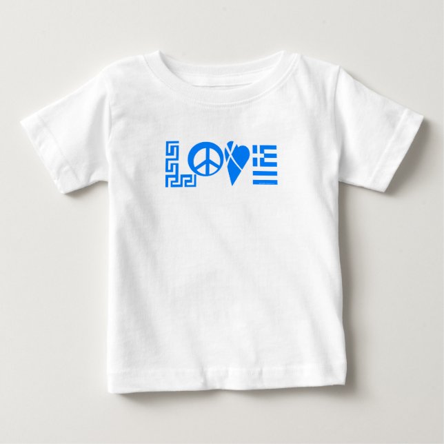 T-shirt Pour Bébé Bébé grec d'amour (Devant)