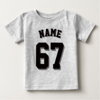 Bébé gris et noir | Sports Jersey