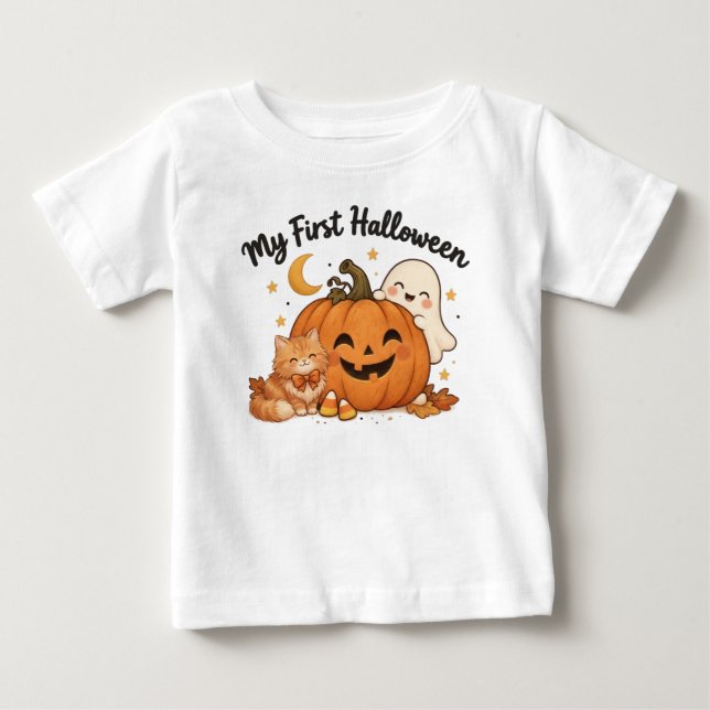 T-shirt Pour Bébé bébé Halloween  (Devant)