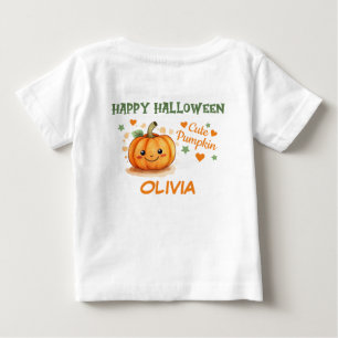 T-shirt Pour Bébé Bébé Halloween Citrouille mignon