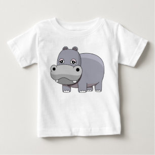 T-shirt Pour Bébé Bébé hippopotame mignon