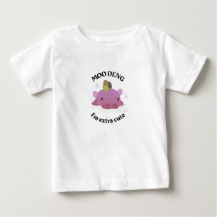T-shirt Pour Bébé Bébé Hippopotame Moo Deng