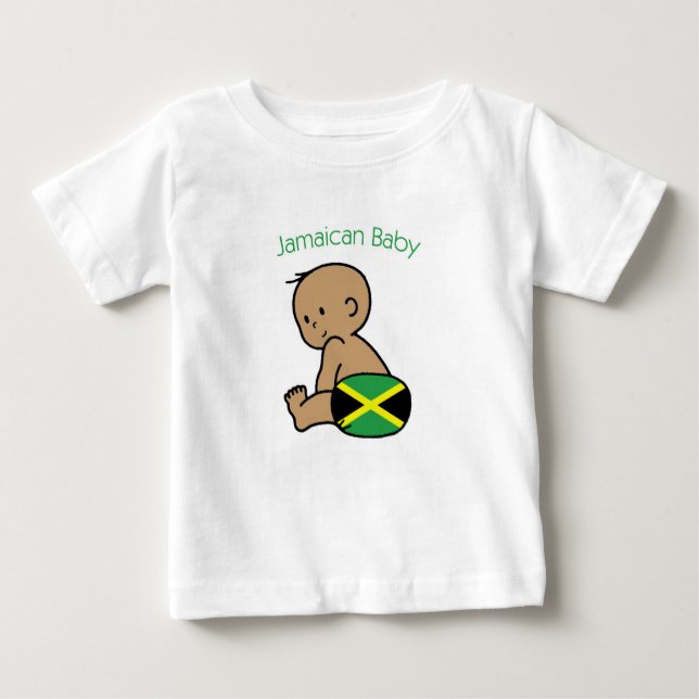 T-shirt Pour Bébé bébé jamaïcain (Devant)
