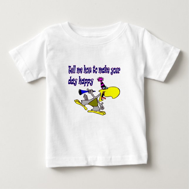 T-shirt Pour Bébé bébé jour heureux (Devant)