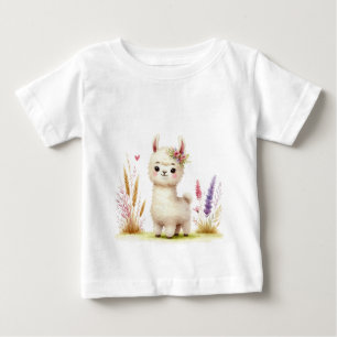 T-shirt Pour Bébé Bébé Lama