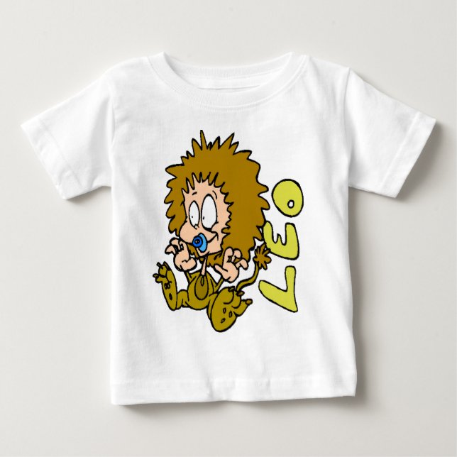 T-shirt Pour Bébé Bébé Lion (Devant)