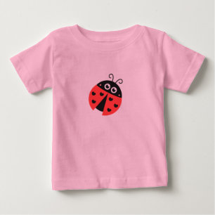 T-shirt Pour Bébé Bébé mignon avec les coeurs noirs à la place des t