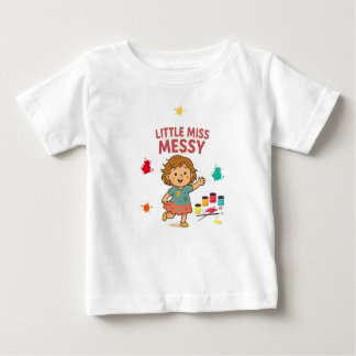 T-shirt Pour Bébé Bébé mignon et drôle Tee - Little Miss Messy