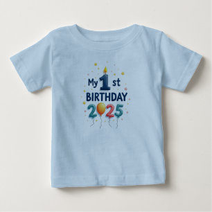 T-shirt Pour Bébé Bébé mignon Garçon Mon 1er Anniversaire Vêtements 