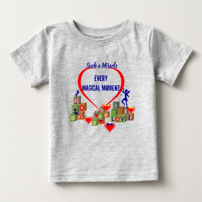 T-shirt Pour Bébé Bébé mignon - Gris (Devant)