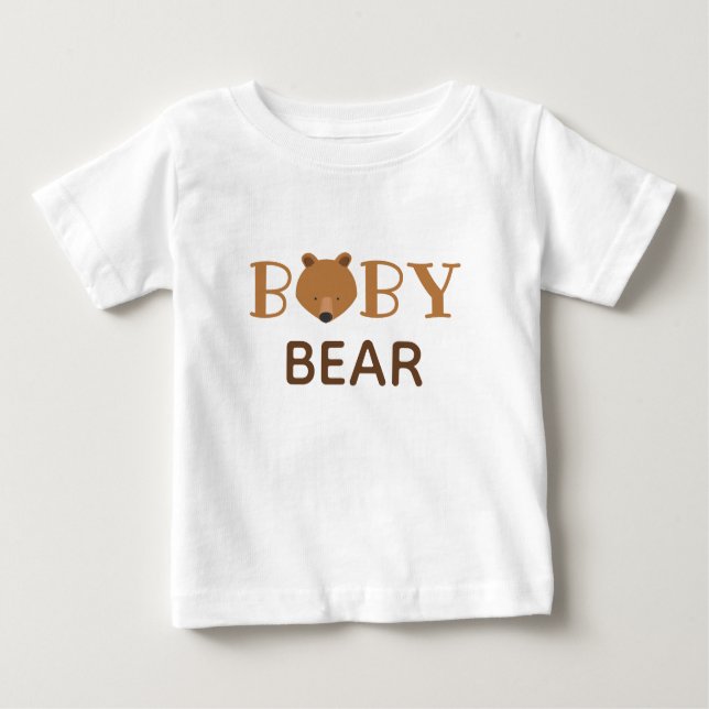 T-shirt Pour Bébé Bébé mignon ours (Devant)