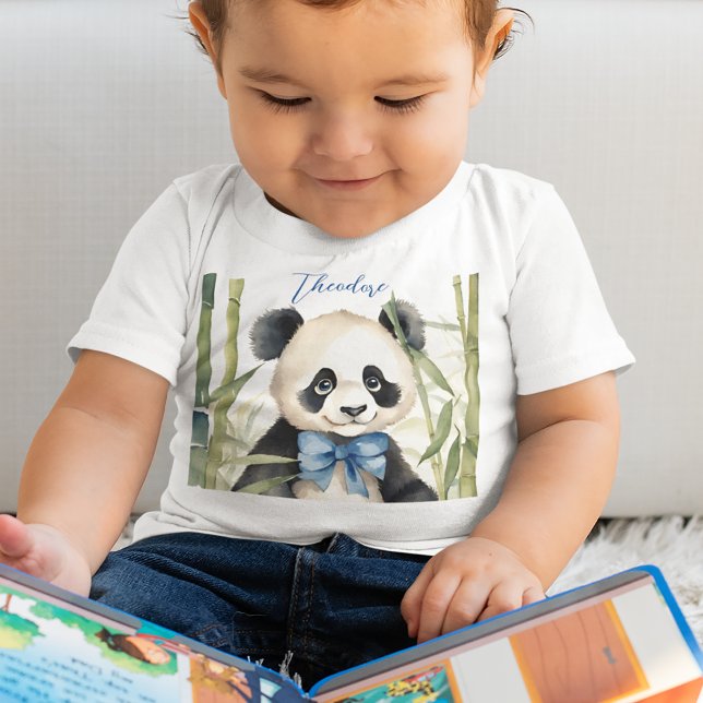 T-shirt Pour Bébé Bébé mignon Panda Boy (Créateur téléchargé)