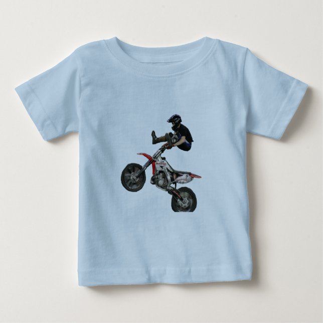 T-shirt Pour Bébé bébé motocross (Devant)