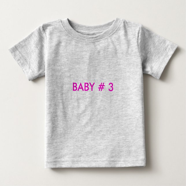 T-SHIRT POUR BÉBÉ BÉBÉ N° 3 (Devant)