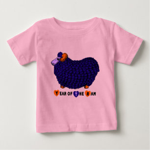 T-shirt Pour Bébé Bébé né en chèvre bélière année Bodysuit pourpre