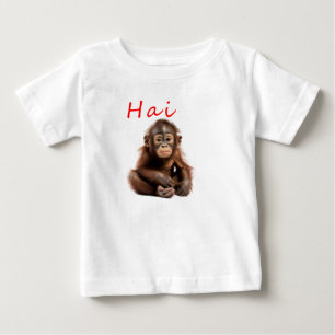 T-shirt Pour Bébé Bébé Orangoutan