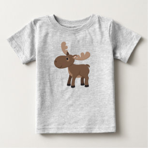 T-shirt Pour Bébé Bébé orignal mignon animal
