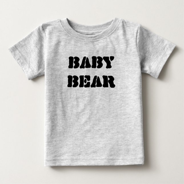 T-shirt Pour Bébé Bébé Ours Romper (Devant)