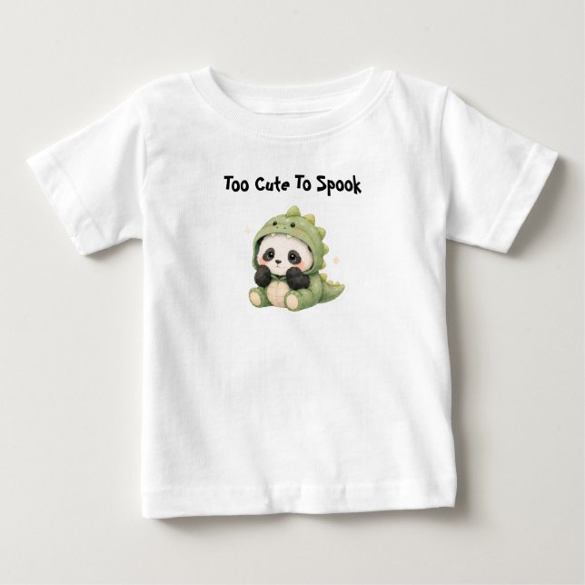 T-shirt Pour Bébé Bébé Panda Dinosaure (Devant)