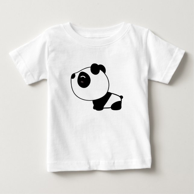T-shirt Pour Bébé Bébé Panda Mignon (Devant)