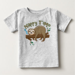 T-shirt Pour Bébé Bébé Paresseux Bébé