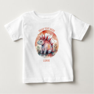 T-shirt Pour Bébé bébé personnalisé Dinosaur Tee