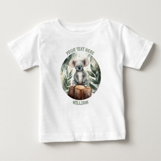 T-shirt Pour Bébé bébé personnalisé Koala Tee (Devant)
