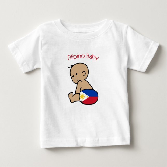 T-shirt Pour Bébé Bébé philippin (Devant)