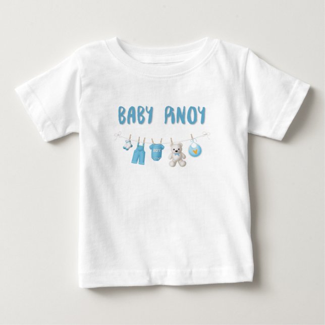 T-shirt Pour Bébé Bébé Pinoy avec les icônes mignonnes (Devant)