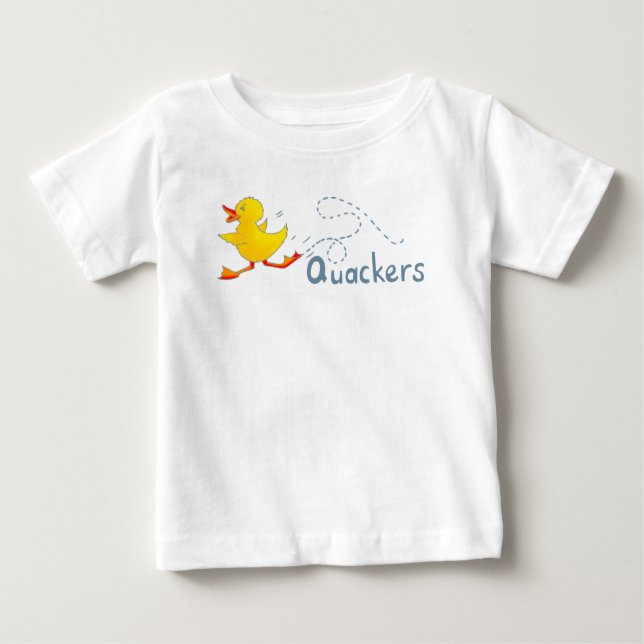 T-shirt Pour Bébé Bébé Quackers de canard (Devant)